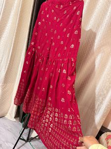 Elegant Red Kurta Set with Dupatta