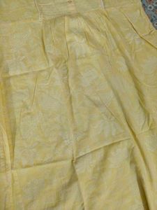 Yellow Printed Kurta
