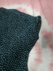 Chic Navy Polka Dot Top