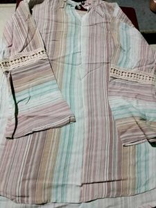 Striped Smocked Top