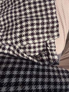 Woolen Gingham Button-Up Shirt