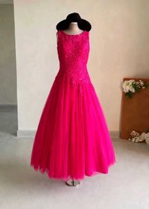 Stunning Pink Lace Gown