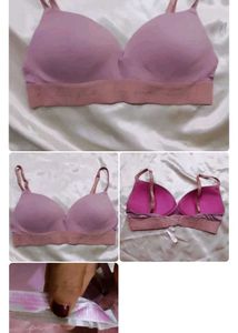 Pink Lace Bralette bra