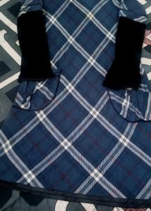 Plaid winter dress