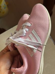 Pink Casual Lace-Up Sneakers