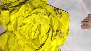 Vibrant Yellow Embroidered Kurta