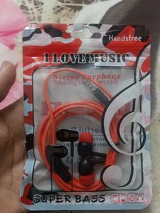 Red-black Earphones At Low Price 🎧