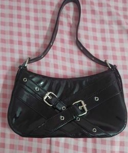 🖤Shiny Black Buckle Shoulder Bag🖤