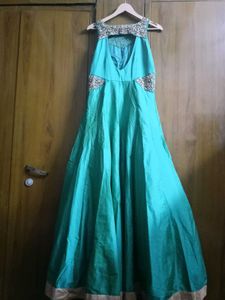 Beautiful Teal Blue Ethnic Gown