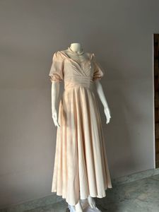 Elegant Puff Sleeve Gown
