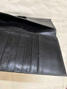 Black Leather Bifold Wallet