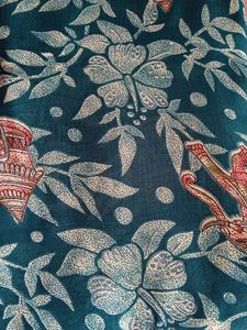 Elegant Teal &amp; Purple Printed Saree with Blouse