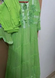Lime Green Frock Suit
