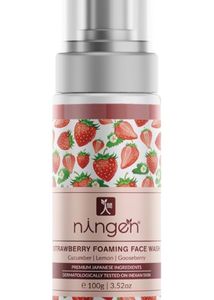 Ningen Strawberry Foaming Face Wash