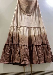 Boho Tiered Strapless Maxi Dress