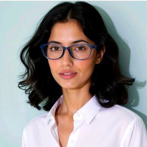 Lenskart Air Online Blue Full Rim Rectangular