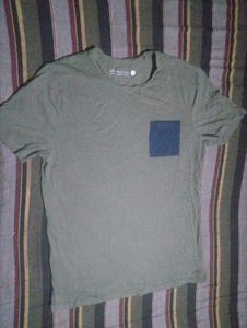 women's Green T-Shirt with Pocket