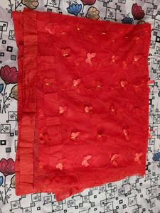 Beautiful Butterfly Net saree in Red ♥️🔥