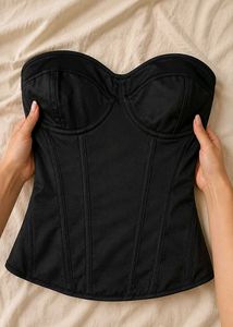 New Chic Black Corset Top