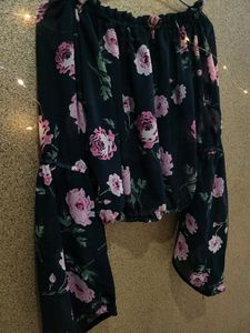 georgette cropped top