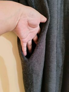 winter Dark Grey Oversized Tunic Top