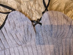 Cute Grey Cami Top