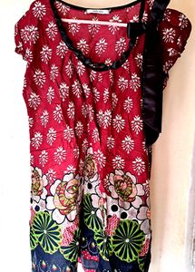 Zara Cute Floral Print Top XL size