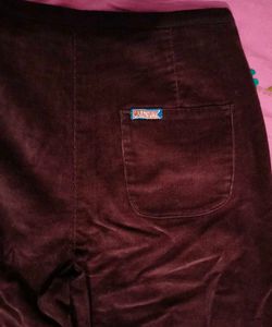 Velvet Burgundy Pants