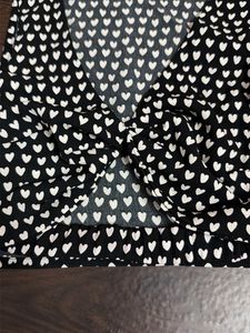 Cute Heart Print Cropped Top
