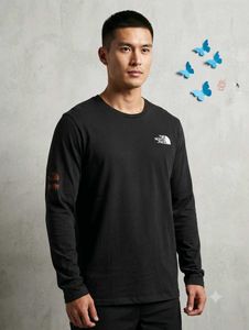 The North Face Black Long Sleeve Tee