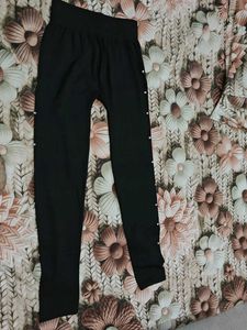 Stylish Black Pants/ lagi with Rhinestone