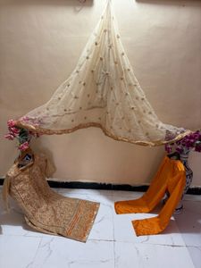Pakistani Embroidered Kurta Set with Dupatta