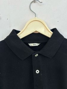 Classic Black Long Sleeve Polo Shirt
