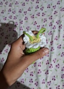 Handmade Crochet Daisy Lipstick holder