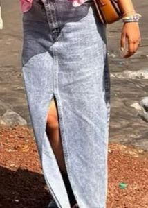 Denim Maxi Skirt