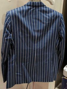 Men's Blue Pinstripe Blazer