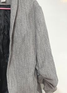 H&amp;M Grey Textured Blazer