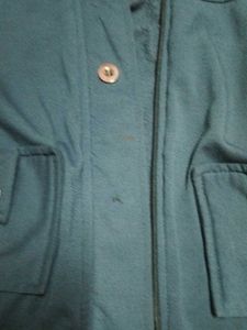 Blue hooded jacket