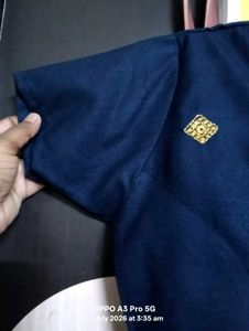 Stylish Navy Blue Embroidered Kurta