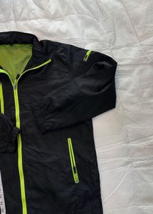 Men's Black &amp; Neon Windbreaker Jacket
