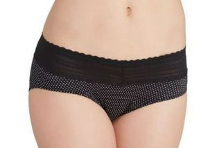 New Worners Black Polka Dot Panty–Lace Waistband