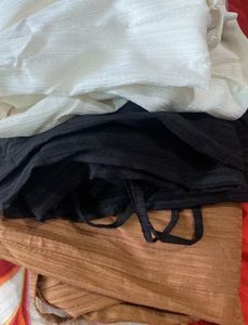 UNUSED 3 Pack Knotted Straight Leg Pants