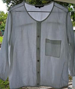 White Button-Down Blouse