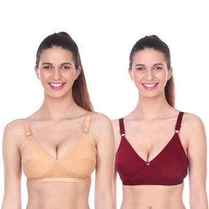Comfortable Cotton Bras - Pack of 2