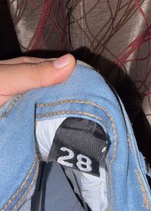 Light Blue High-Waist Skinny Jeans