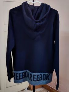 💥BUY1GET1💥 REEBOK men's cotton regular fit color block hooded sweatshirt.