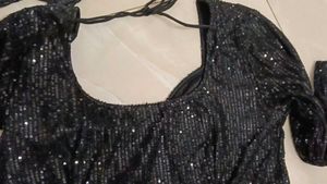 2 days old new Sparkling Black Sequin Dress
