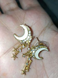Korean Half Moon &amp; Stylish earrings