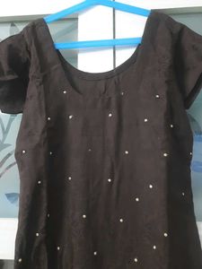 New Elegant customised Brown Kurta with Embroidery