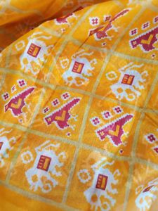 Stunning Red &amp; Yellow Patola Saree